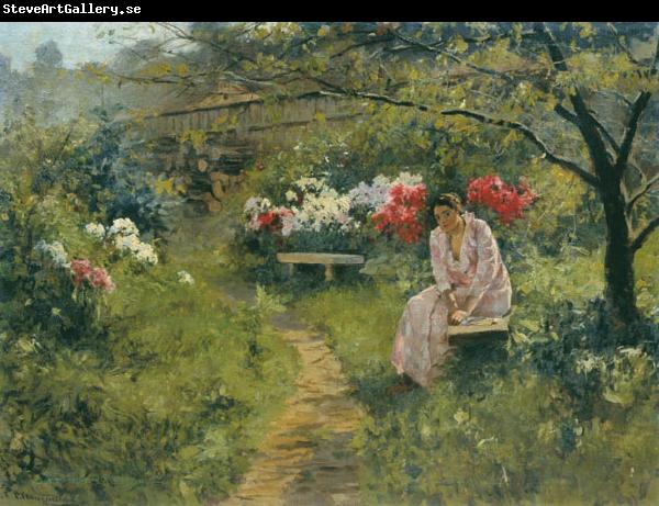 Sergey Ivanovich Svetoslavsky In the Garden